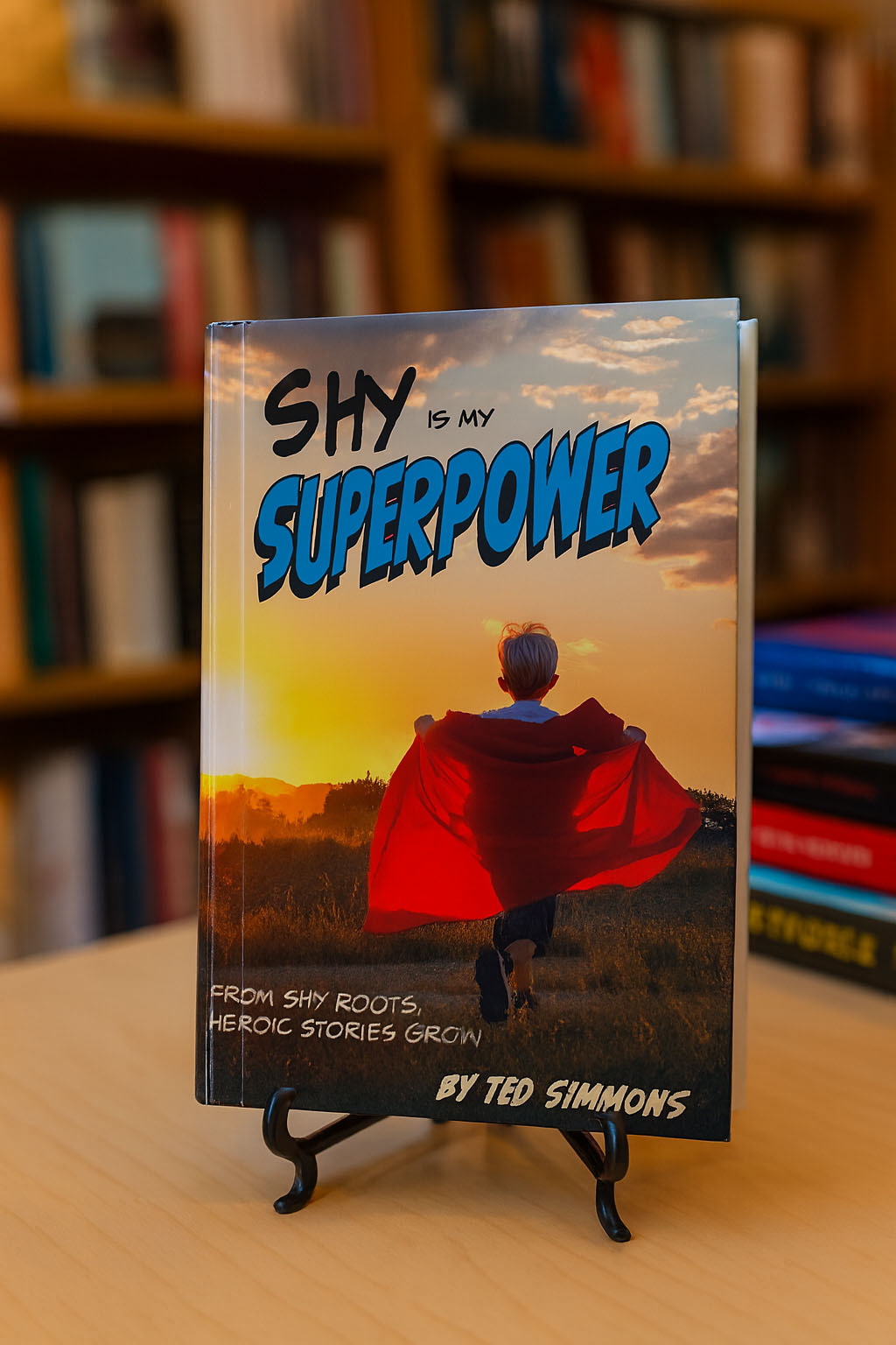 shy guy sitting and watching group talk